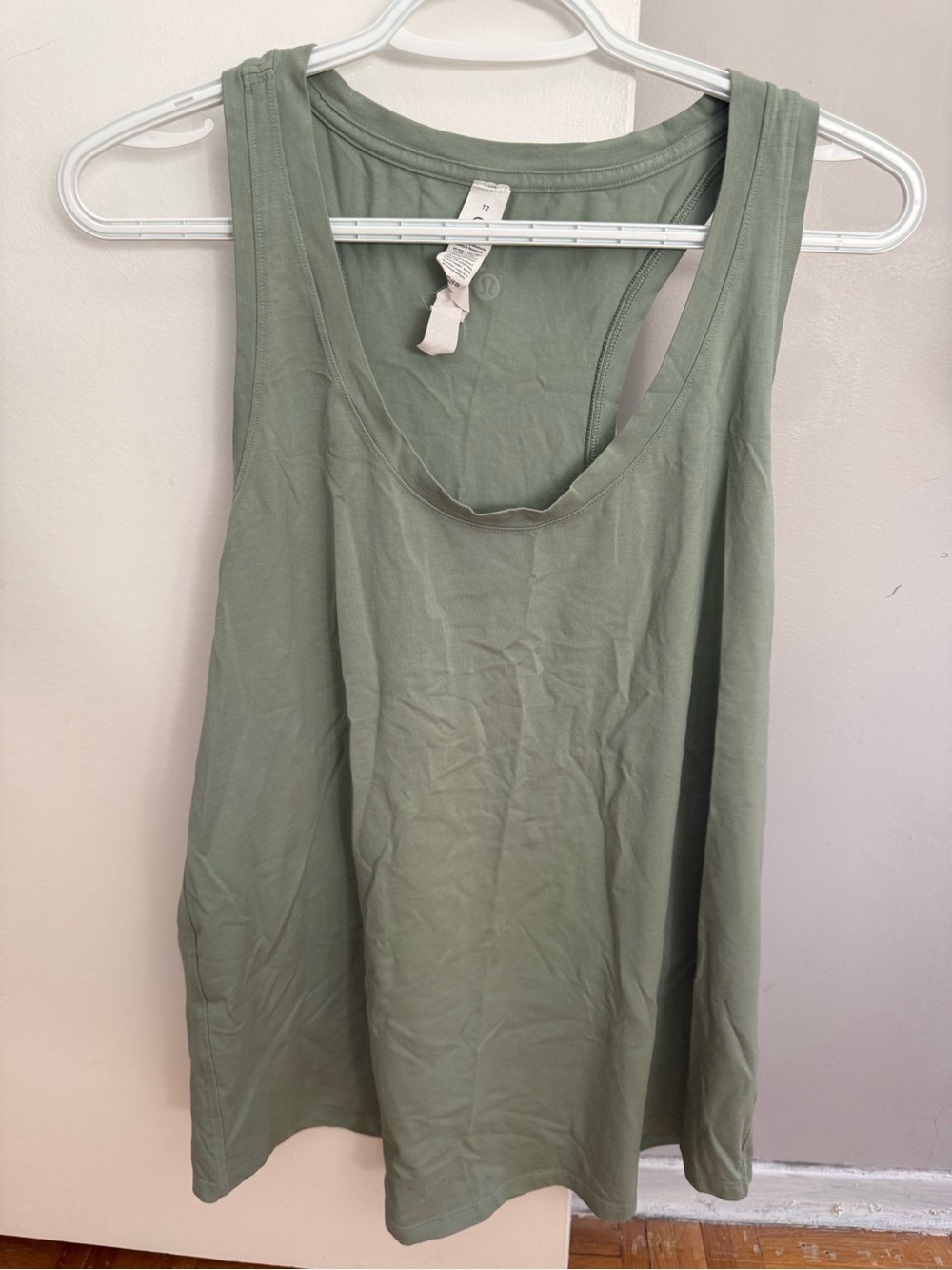 lululemon athletica Olive Green Scoop Neck Tank